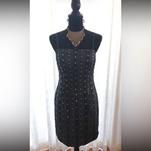 Basix Black Label Gray Silk Gold Beads 6